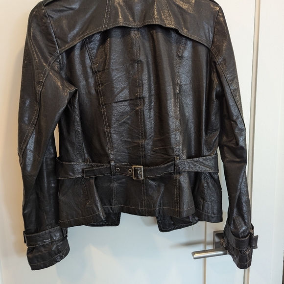 Daniel woman's Italian leather bomber jacket - Picture 5 of 8